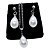 Conjunto Feminino CHOKER Colar Brinco Aço Inox Pérola GOTA - Imagem 2