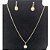 Conjunto Feminino GARGANTILHA Colar Brinco Aço Inox Pérola - Imagem 15