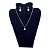 Conjunto Aço Inox Feminino CHOKER Colar Brinco Pérolas 9 MM - Imagem 5