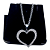 Colar CHOKER FEMININO AÇO INOX CORAÇÃO VAZADO PRATA CORENTE - Imagem 10