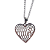 Colar GARGANTILHA FEMININA AÇO INOX CORAÇÃO PRATA CORRENTE - Imagem 2