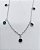 Colar CHOKER FEMININO AÇO INOX 5 PONTO LUZ VERDE Zircônia - Imagem 8