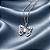 Colar CHOKER FEMININO AÇO INOX PINGENTE BORBOLETA PRATA - Imagem 2