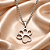 Colar CHOKER FEMININO AÇO INOX PINGENTE PATINHA PATA CACHORR - Imagem 1