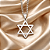 Colar CHOKER FEMININO AÇO INOX PINGENTE ESTRELA DE DAVI - Imagem 1