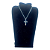 Colar CORRENTE AÇO INOXIDAVEL CRUZ RELEVO crucifixo 50 CM - Imagem 3
