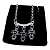 Colar Choker + Brinco + Caixa Presente Mãe Filho Aço Inox - Imagem 3