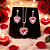Conjunto Colar Brinco Coração ROSA Aço Inox Zircônia Luxo - Imagem 3