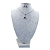 Conjunto Colar + Brinco Cauda Baleia Aço Inox Prata Presente - Imagem 2