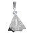 PINGENTE AÇO INOX SANTA NOSSA SENHORA APARECIDA prata - Imagem 2