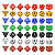 10 Kits sortidos de Dados para RPG (7 dados em cada kit) - Imagem 5