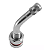 VALVULA RODA ALUMINIO TR-543C C/ ANGULO 45° - Imagem 1