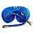 Mangueira Espiral Ligação Cavalo / Carreta 5,5mt Azul 11/16x11/16 - Imagem 1