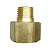 Conexão Adaptador Macho 1/4 Npt X Fêmea M18x1,5mm - Imagem 1