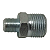 NIPLE DE REDUÇÃO 3/8 X 1/8 BSP - Imagem 1