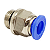 Conector Macho Instantâneo 08 x 1/4 Bsp - Imagem 1