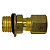 Conector Rosca Macho M16x1,5mm x Tubo 8mm - Imagem 1