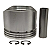 Pistão Compressor LP48 75mm 0,20 B58 FM10 N10 N12 NL10 NL12 - Imagem 3