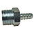 Espigão Macho Fixo 1" Bsp x Mangueira 1/2 - Imagem 1