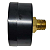 MANÔMETRO HORIZONTAL 50MM 25 BAR 350 PSI 1/4 - Imagem 3