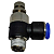 Regulador de Fluxo Tubo 12 x Rosca 3/8 Npt - Imagem 1