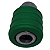 Engate Rápido 1/4 X Rosca 1/4 Fêmea Com Capa Em Nylon Verde - Imagem 4