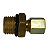 Conector Macho M14x1,5mm x Tubo 1/4 - Imagem 1