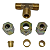 Tee União Porca Anilha Redução Tubos 6mm X 8mm X 6mm - Imagem 3