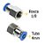 Conector Fêmea Instantâneo Tubo 4mm x Rosca 1/8 - Imagem 1