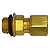 Conector Macho Rosca M16x1,5 x Tubo 10mm - Imagem 1