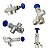 Reparo Botão Válvula Push-Pull Fluair Carretas Botão Azul - Imagem 4