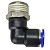 Cotovelo Macho Instantâneo Tubo 10mm x Rosca 1/2 Npt - Imagem 2