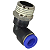 Cotovelo Macho Instantâneo Tubo 10mm x Rosca 1/2 Npt - Imagem 1