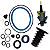 Reparo Parcial Servo de Embreagem 100mm FH12 FH16 FM12 VM310 - Imagem 1