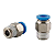 Conector Macho Instantâneo Tubo 5/16 x 1/4 Npt - Imagem 1