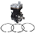 Jogo de Anéis Compressor 100mm STD Atego Atron Axor DAF - Imagem 1