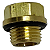 Tampão Macho Sextavado c/ Oring M10x1,0mm Latão - Imagem 1
