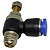Regulador de Fluxo Tubo 6mm x Rosca 1/8 Npt - Imagem 1