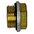 Adaptador Macho Rosca M22x1,5 x M10x1,0mm Fêmea - Imagem 1