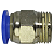 Conector Macho Instantâneo Tubo 10mm x Rosca 3/8 Npt - Imagem 1