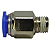 Conector Macho Instantâneo Tubo 12mm x Rosca 1/4 Npt - Imagem 1