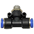 Tee Macho Central Instantâneo Tubo 1/2 x 1/4 Npt - Imagem 2