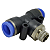 Tee Macho Central Instantâneo Tubo 1/2 x 1/4 Npt - Imagem 1
