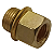 Adaptador Macho M16x1,5mm X 1/4 Npt (13,2mm) Fêmea - Imagem 1