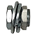 União de Anteparo Rosca Macho M22x1,5 x M16x1,5 Fêmea - Imagem 1