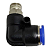 Cotovelo Macho Instantâneo Tubo 12mm x Rosca 1/4 Npt - Imagem 1