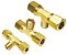 Tee Rosca Macho Central 1/4 Npt x Tubo 1/4 - Imagem 1