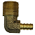 Cotovelo Latão Rosca Macho 1/2 X 5/16 Escama Para Mangueira - Imagem 1