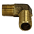 Cotovelo Latão Rosca Macho 1/4 X 1/2 Escama Para Mangueira - Imagem 3