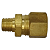 Conector Macho Rosca 1/4 Npt x Tubo 5/8 - Imagem 1